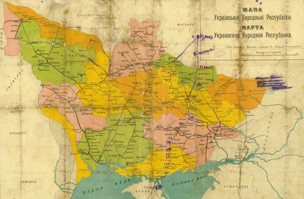 Мапа Української Народної Республіки