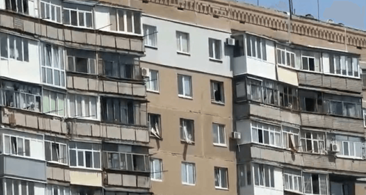 Скрін з відео голови Словʼянської МВА Вадима Ляха, наслідки обстрілу у Словʼянську, 13 липня 