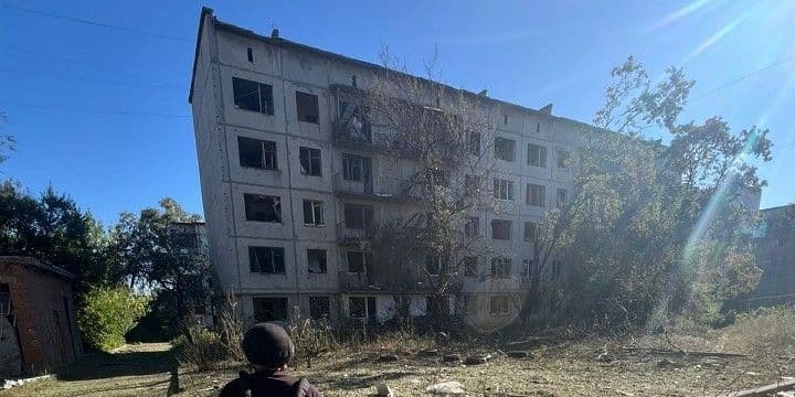<em>Наслідки російської атаки на Костянтинівку, 11 вересня 2025 року. Фото: Facebook/Сергій Горбунов</em>