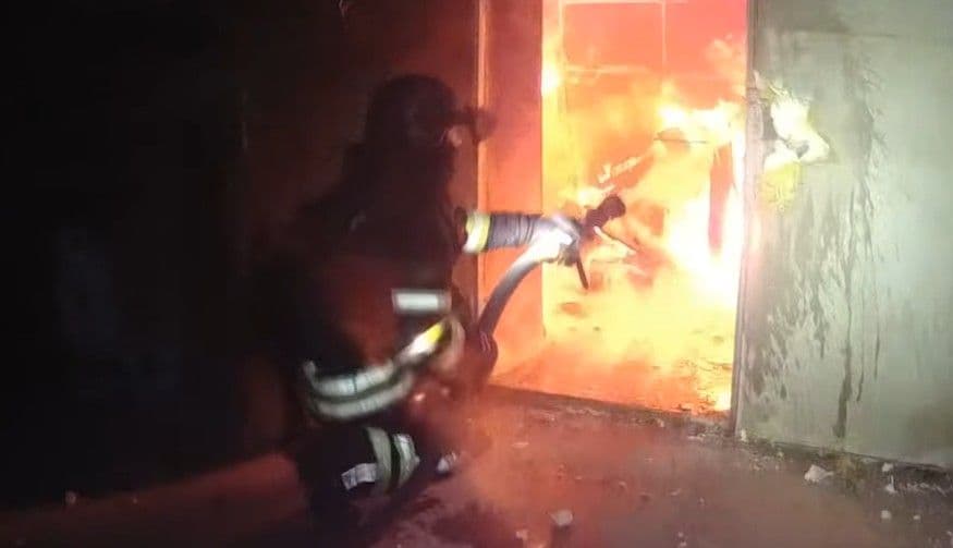 <em>Скриншот з відео ДСНС Донеччини</em>