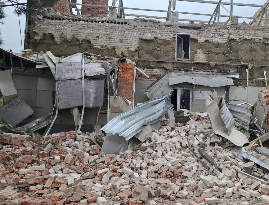 <em>Наслідки удару по Краматорську 8 жовтня 2025 року. Фото: Краматорська міська рада</em>