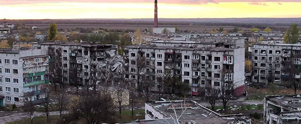 <em>Добропілля, жовтень 2025 року. Фото: Telegram/Денис Казанський</em>