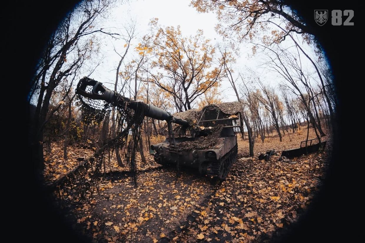 <em>ЗСУ, війна, росія, Донеччина, фронт, танк, техніка. Фото: 82 бригади</em>