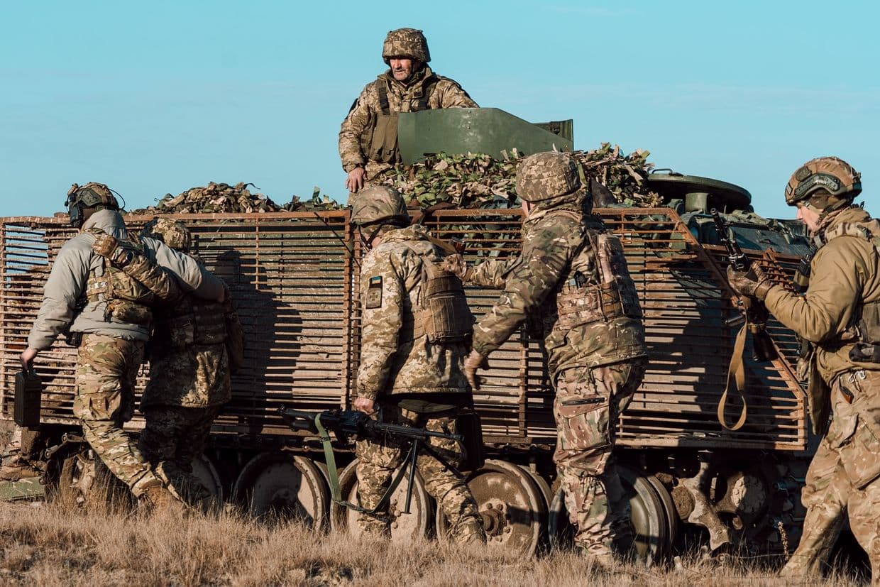 Українські захисники. Фото: Володимир Потапенко / Бригада "Помста"