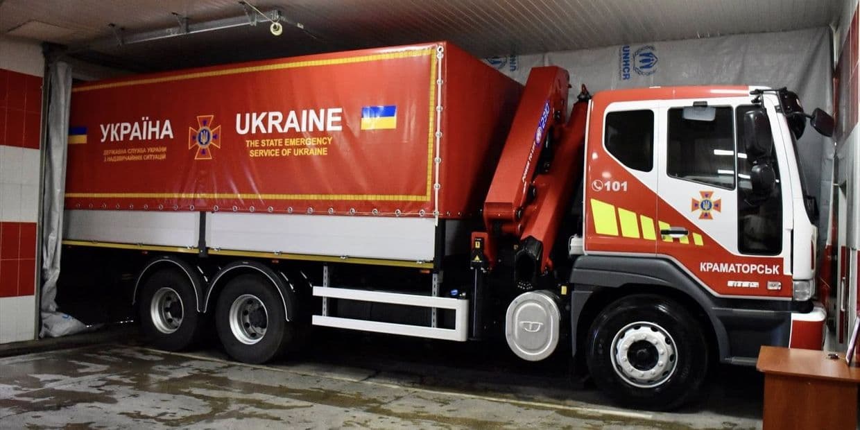 <em>Нова вантажівка для краматорських рятувальників. Фото: Краматорська міська рада</em>