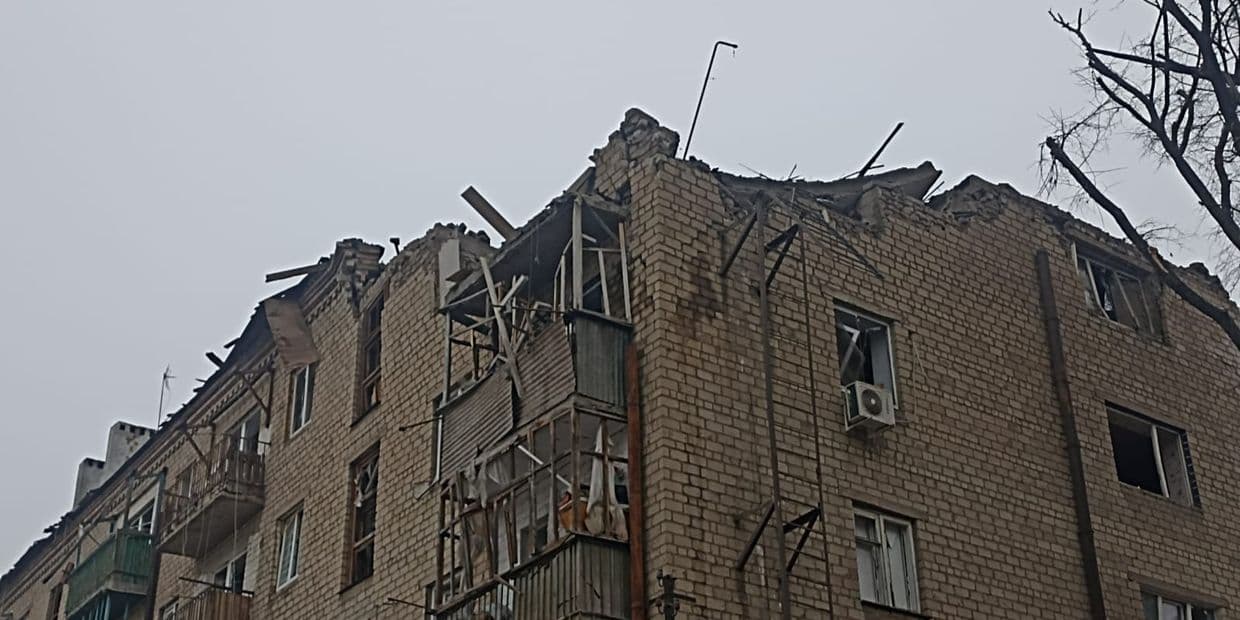 <em>Наслідки російського авіаудару по Краматорську 15 грудня 2025 року. Фото: Донецькоблгаз</em>