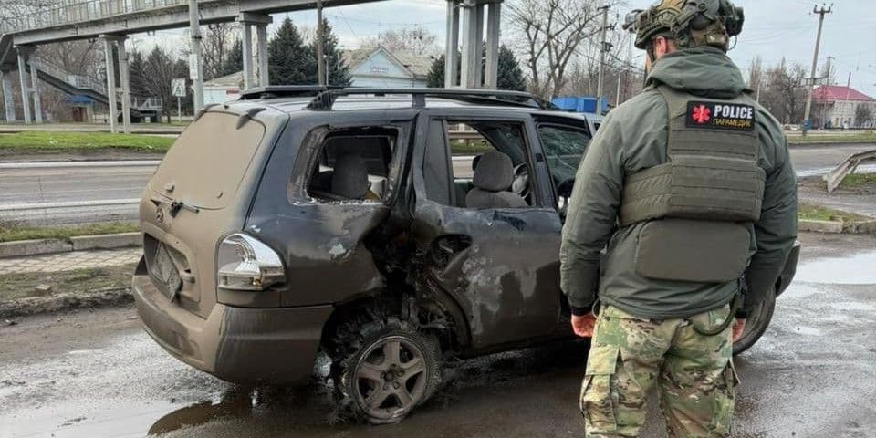 Наслідки російської дронової атаки на Костянтинівку 22 грудня 2025 року. Фото: НПУ