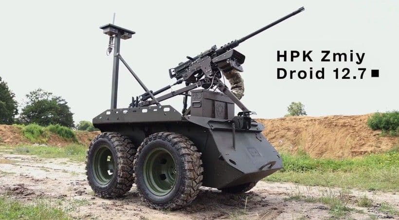 Український ударно-розвідувальний НРК Zmiy Droid 12.7. Скриншот з відео МОУ