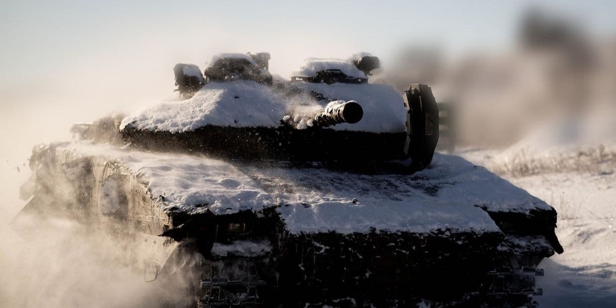 Танк у снігу. Фото: Олександр Бондар / 21 ОМБр