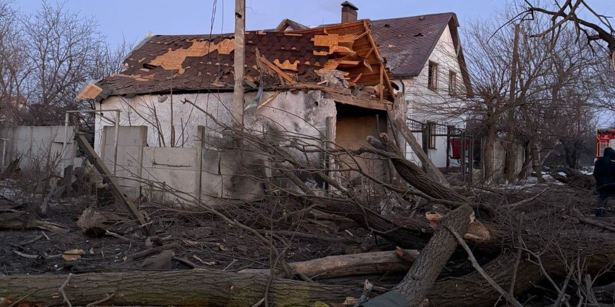 Наслідки російського авіаудару по Слов'янську 27 січня 2026 року. Фото: Facebook/Вадим Лях