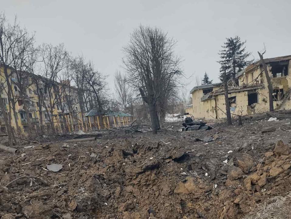 Наслідки російського удару по Костянтинівці 27 січня 2026 року. Фото: Facebook/Вадим Філашкін