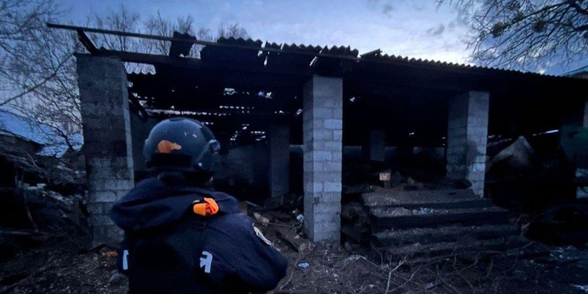 Наслідки дронового удару по Слов'янську 28 січня 2026 року. Фото: Facebook/Вадим Лях