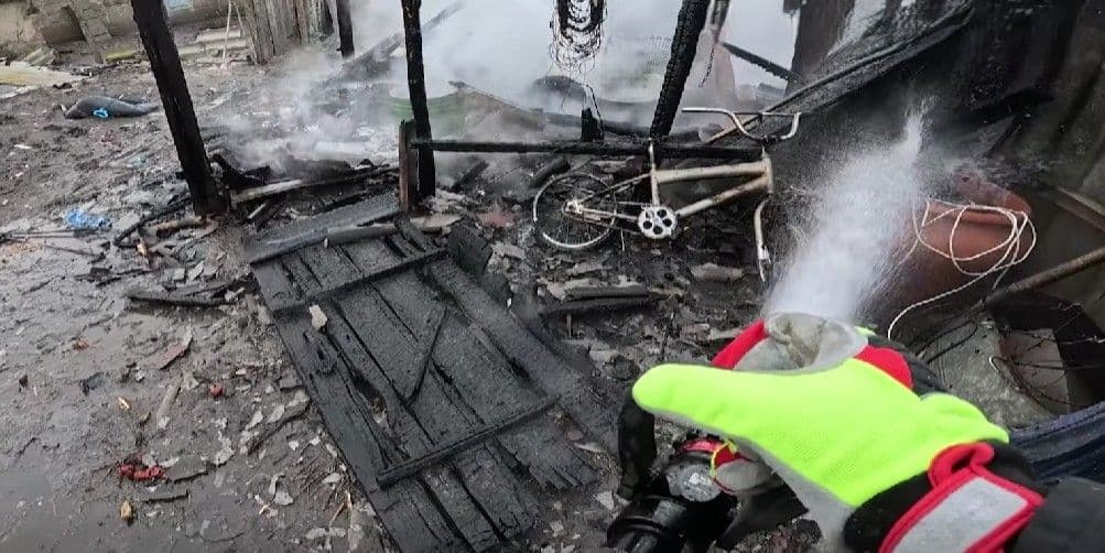 Скриншот з відео ДСНС Донеччини