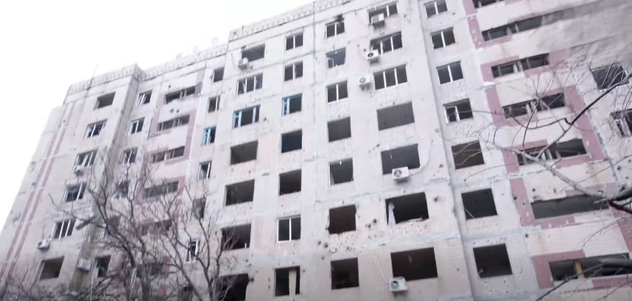 Наслідки російського бомбового удару по Краматорську 12 лютого 2026 року. Фото: Краматорська міська рада