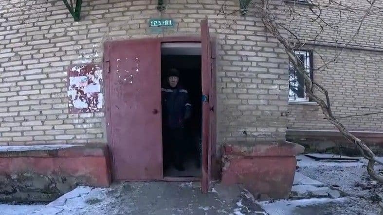 Евакуація з Дружківки, лютий 2026 року. Скриншот з відео ДСНС Донеччини