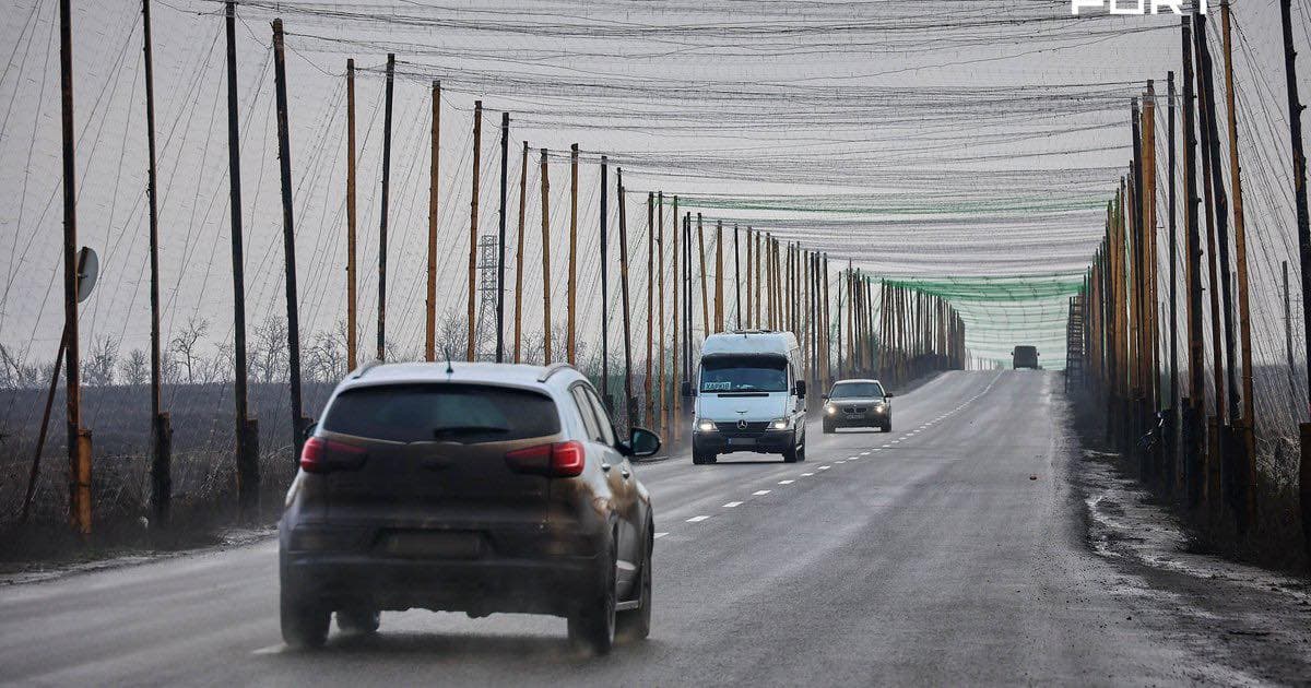 <em>Антидронові сітки. Фото з посту Вадима Ляха. </em>