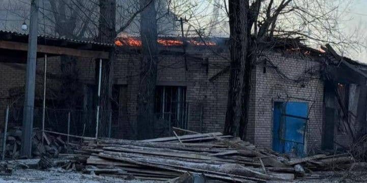 Последствия российского авиаудара по Славянску 10 февраля 2026 года. Фото: Facebook/Вадим Филашкин