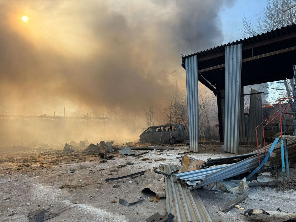 Наслідки російського авіаудару по Слов'янську 10 лютого 2026 року. Фото: Facebook/Вадим Лях