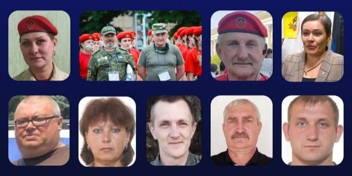 Керівники проросійської "Юнармії" на окупованій частині Донеччині. Фото: НПУ