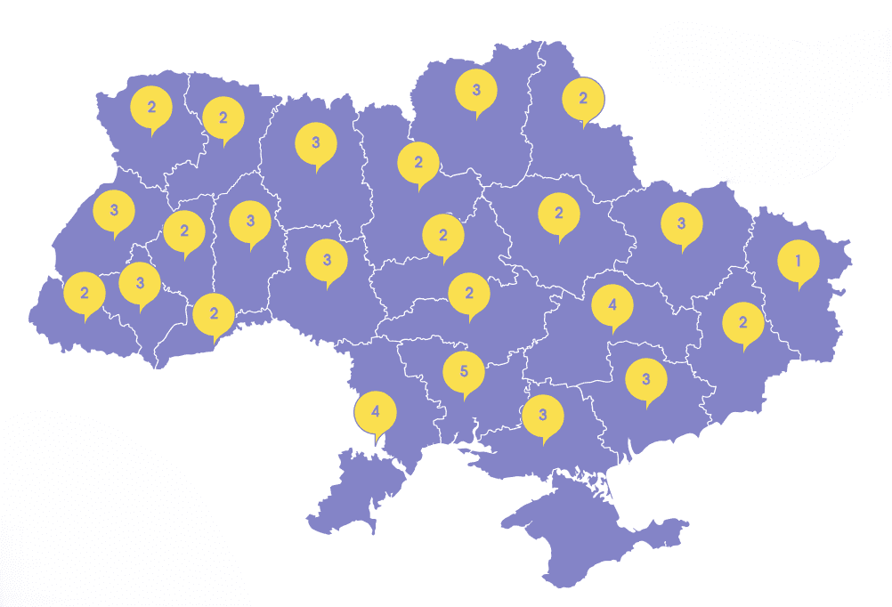 Скриншот з Мапи можливостей для внутрішньо переміщених осіб