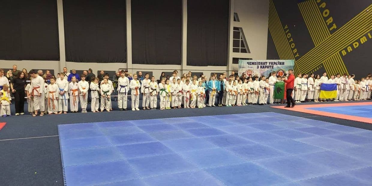 Каратисти з Донеччини серед призерів чемпіонату України з карате WKC у Дніпрі, 21-23 березня 2026 року. Фото: Управління фізичної культури та спорту Донецької ОДА