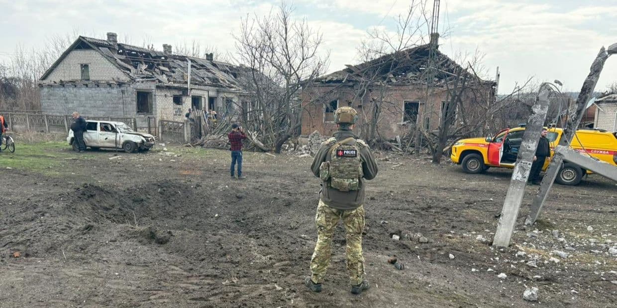 Наслідки російського удару по Слов'янську 31 березня 2026 року. Фото: Facebook/Вадим Лях