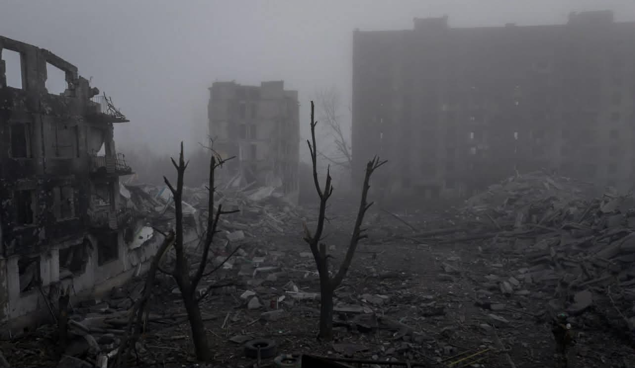 <em>Зруйновані ворогом будинки у місті Костянтинівка на Донеччині. Фото: <a href="https://www.facebook.com/24th.brigade">24-ї ОМБр</a>. 2026 р</em>