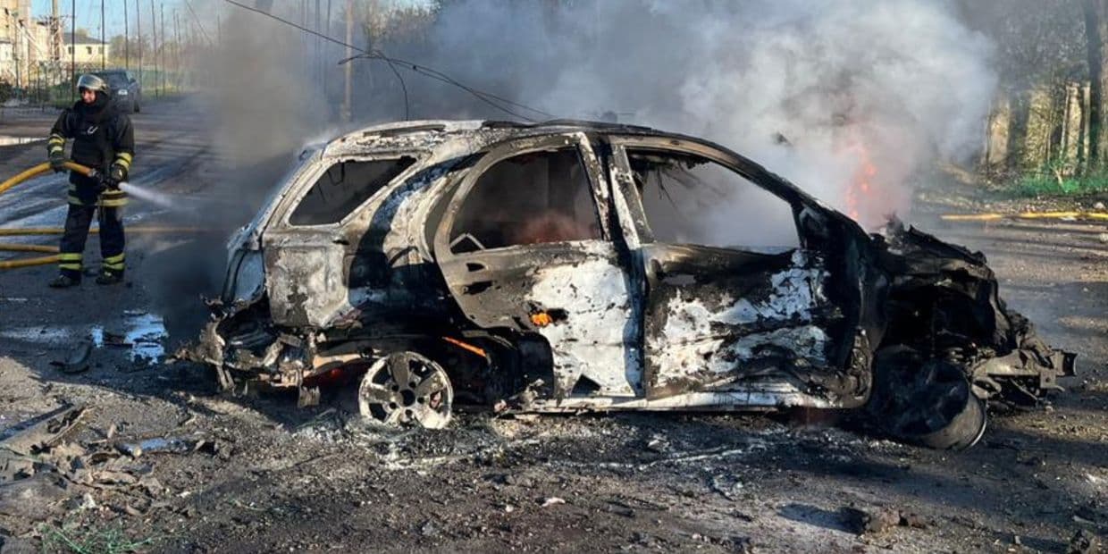 Наслідки російського удару по Слов'янську15 квітня 2026 року. Фото: ДСНС Донеччини
