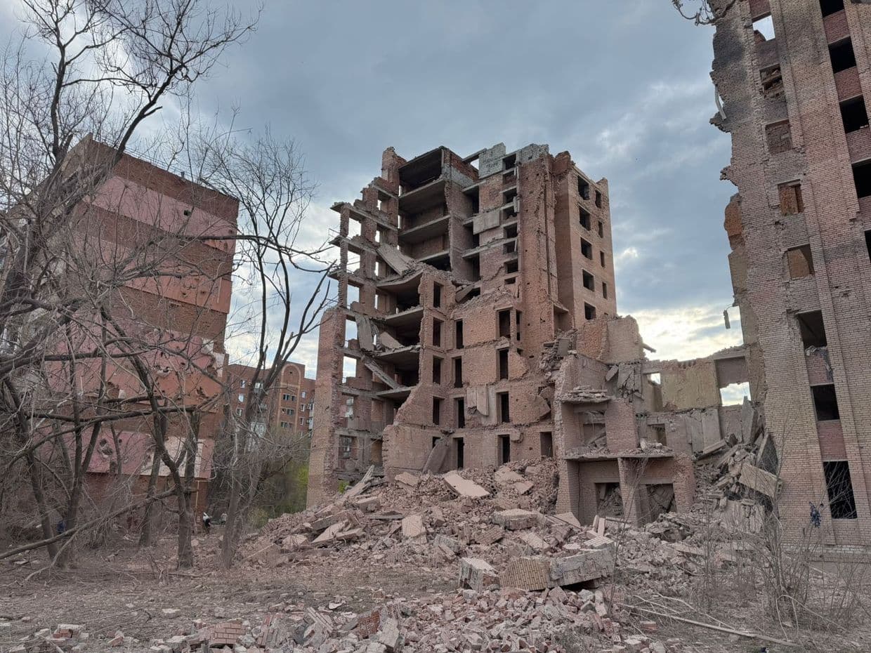 Наслідки російського удару по Слов'янську 16 квітня 2026 року. Фото: Facebook/Вадим Лях