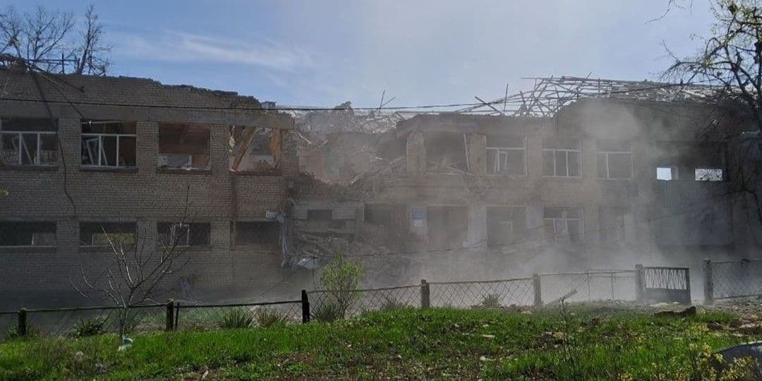 Наслідки російського удару по Донеччині. Фото: НПУ