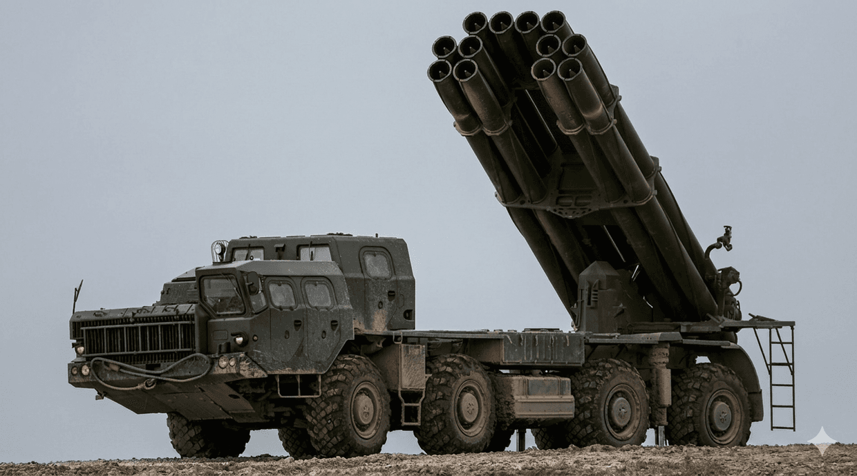 БМ-30 "Смєрч". Скриншот з відео Lasar's Group