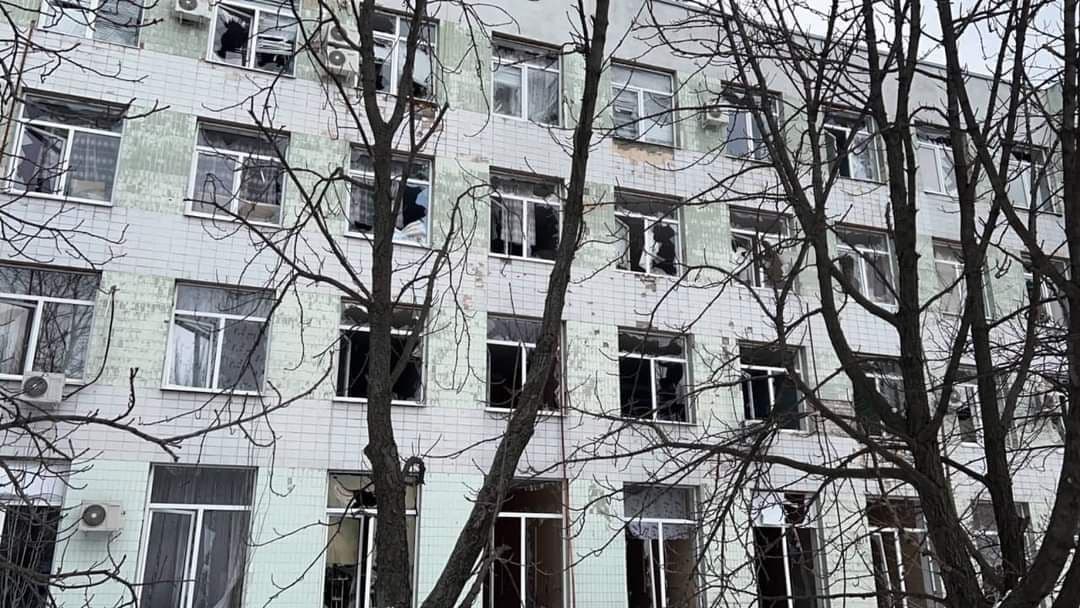 Лікарня в Лисичанську, березень 2022 року. Фото: Лисичанськ News