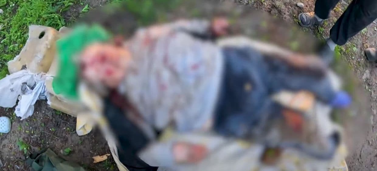 Поранена у Дружківці жінка. Скриншот з відео поліції Донеччини