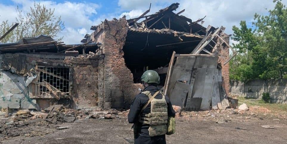 Наслідки російського удару по Слов'янську 14 травня 2026 року. Фото: Facebook/Вадим Лях