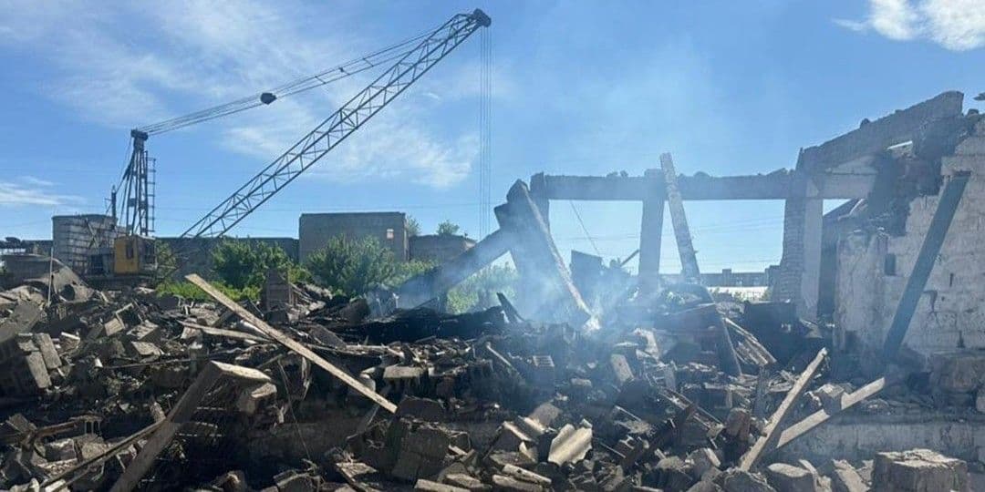 Наслідки російського обстрілу Донеччини. Фото: НПУ