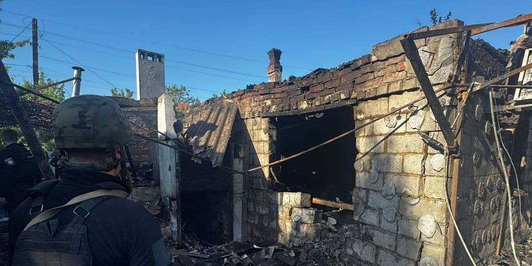 Наслідки російського обстрілу Донеччини. Фото: НПУ