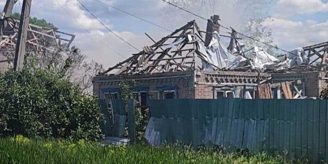 Наслідки російського обстрілу Донеччини. Фото: НПУ