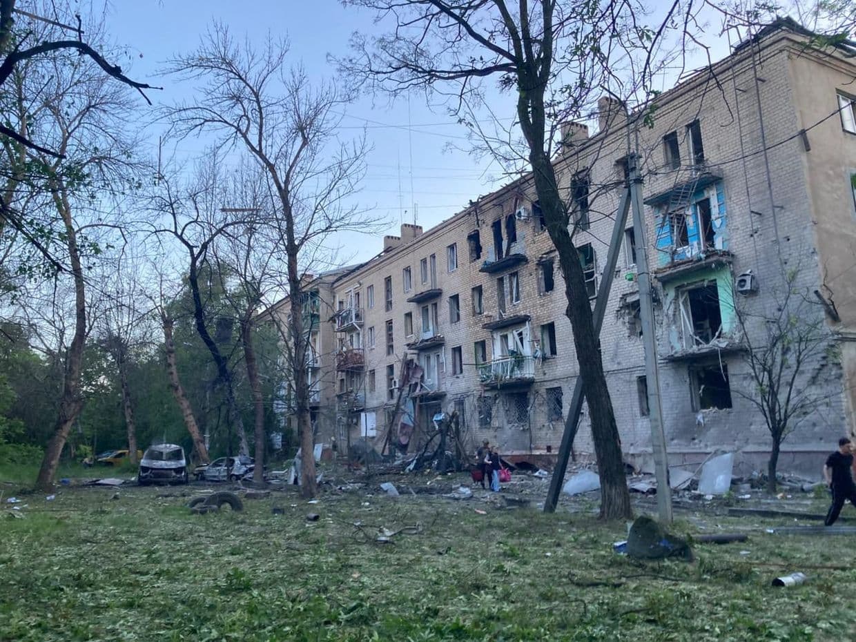 Наслідки російського бомбового удару по Краматорську 25 травня 2026 року. Фото: Facebook/Вадим Філашкін