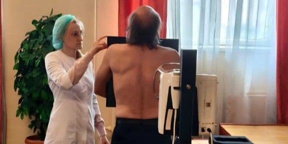 Рентгенологічне дослідження органів грудної клітки. Фото: Facebook/Луганська ОДА