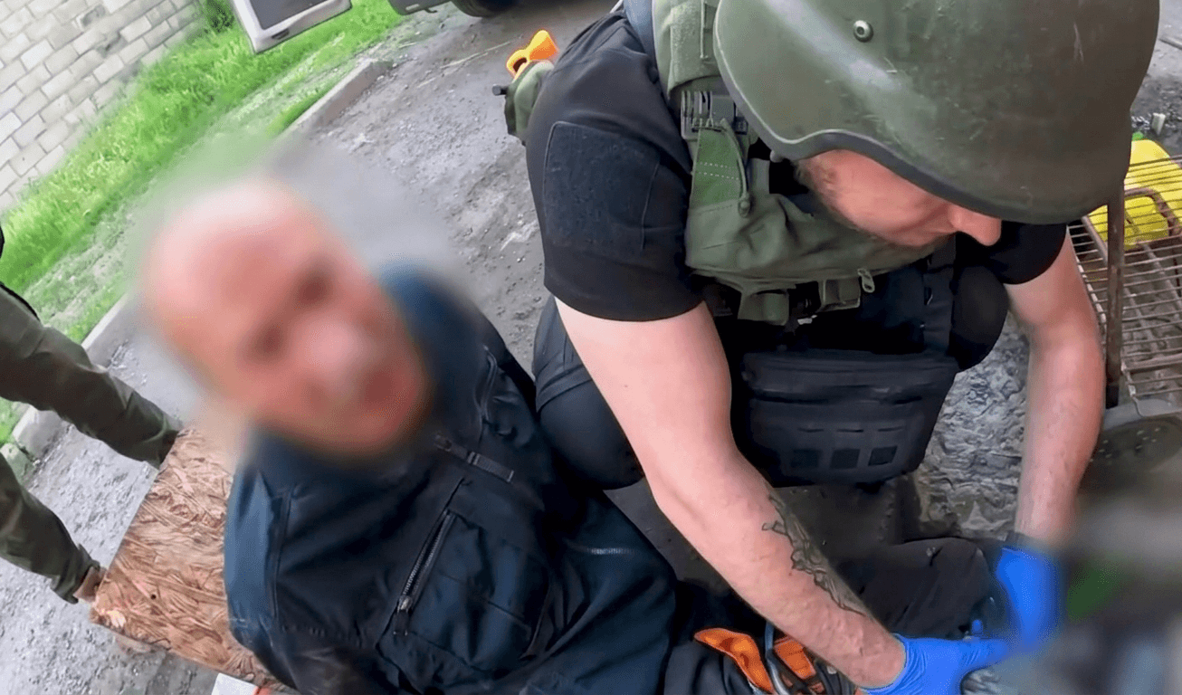 Поранений на Донеччині Олександр. Скриншот з відео НПУ