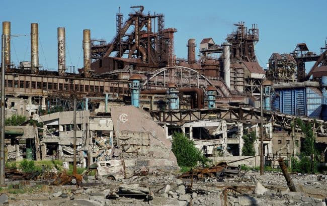 <em>Азовсталь. Фото з посту міської ради Маріуполя в Телеграм. </em>