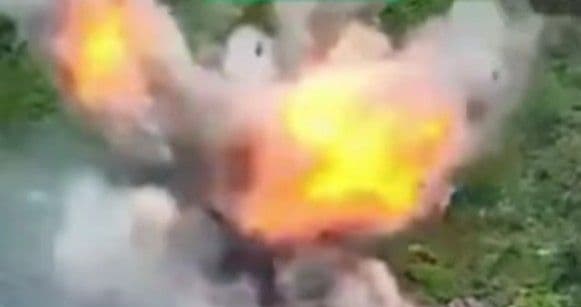 Вибух. Скриншот з відео "Фенікса"