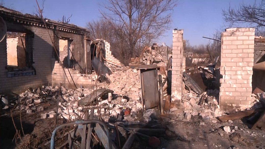 Зруйнований будинок. Фото: Суспільне Донбас