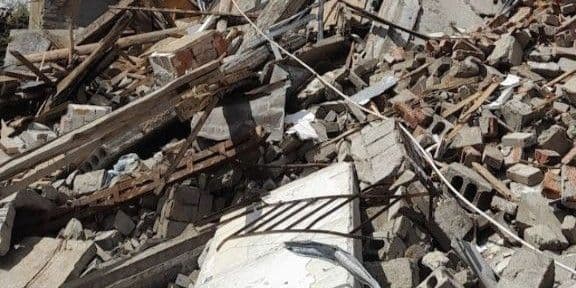 Наслідки російського удару по Маріуполю, 2022 рік. Фото з відкритих джерел