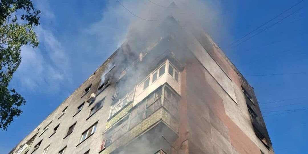 Наслідки російського обстрілу Донеччини. Фото: НПУ