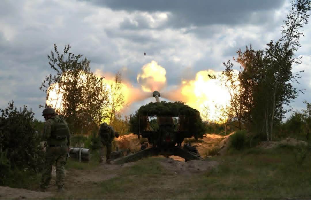 <em>Фото: з посту Генштаба ЗСУ. Українські військові зробили постріл. </em>