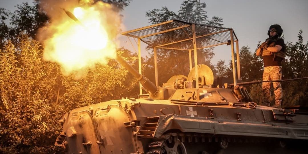 Стріляє українська броня. Фото: 24 ОМБр