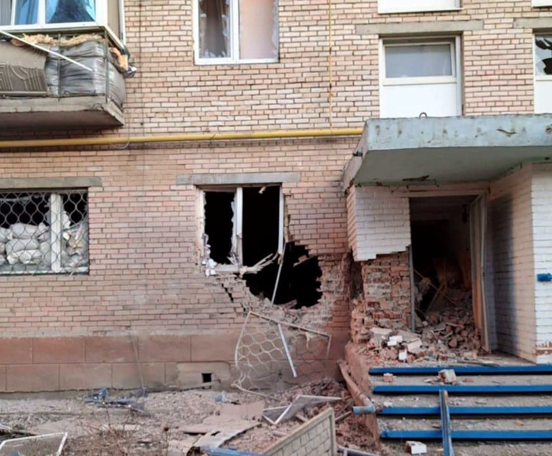 Наслідки російського обстрілу Донеччини. Фото: НПУ