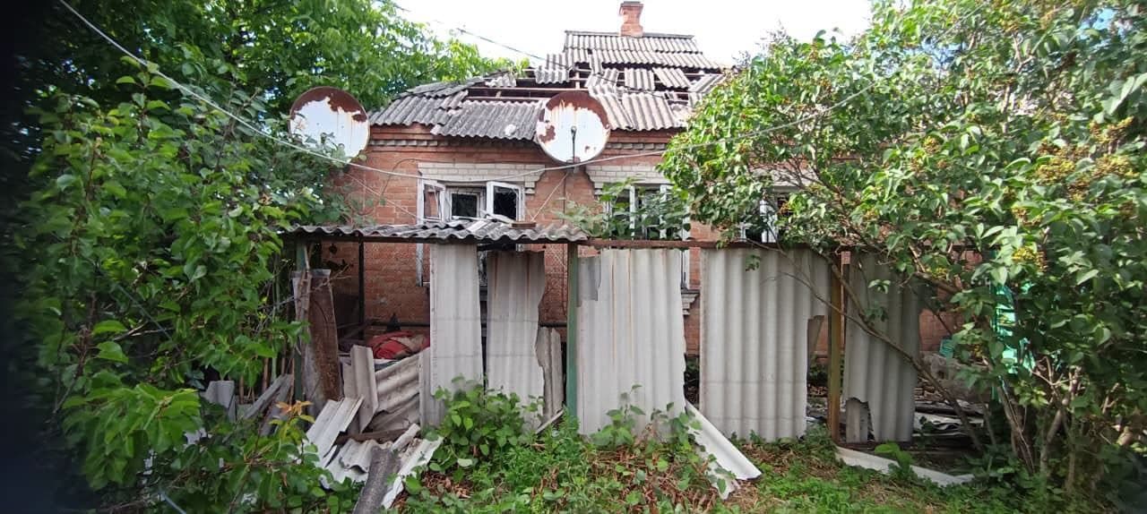 Наслідки російського обстрілу Донеччини. Фото: Facebook/Вадим Філашкін