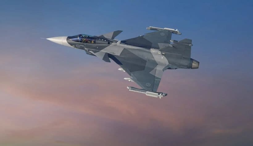 <em>Літак Gripen. Фото: mod.gov.ua</em>